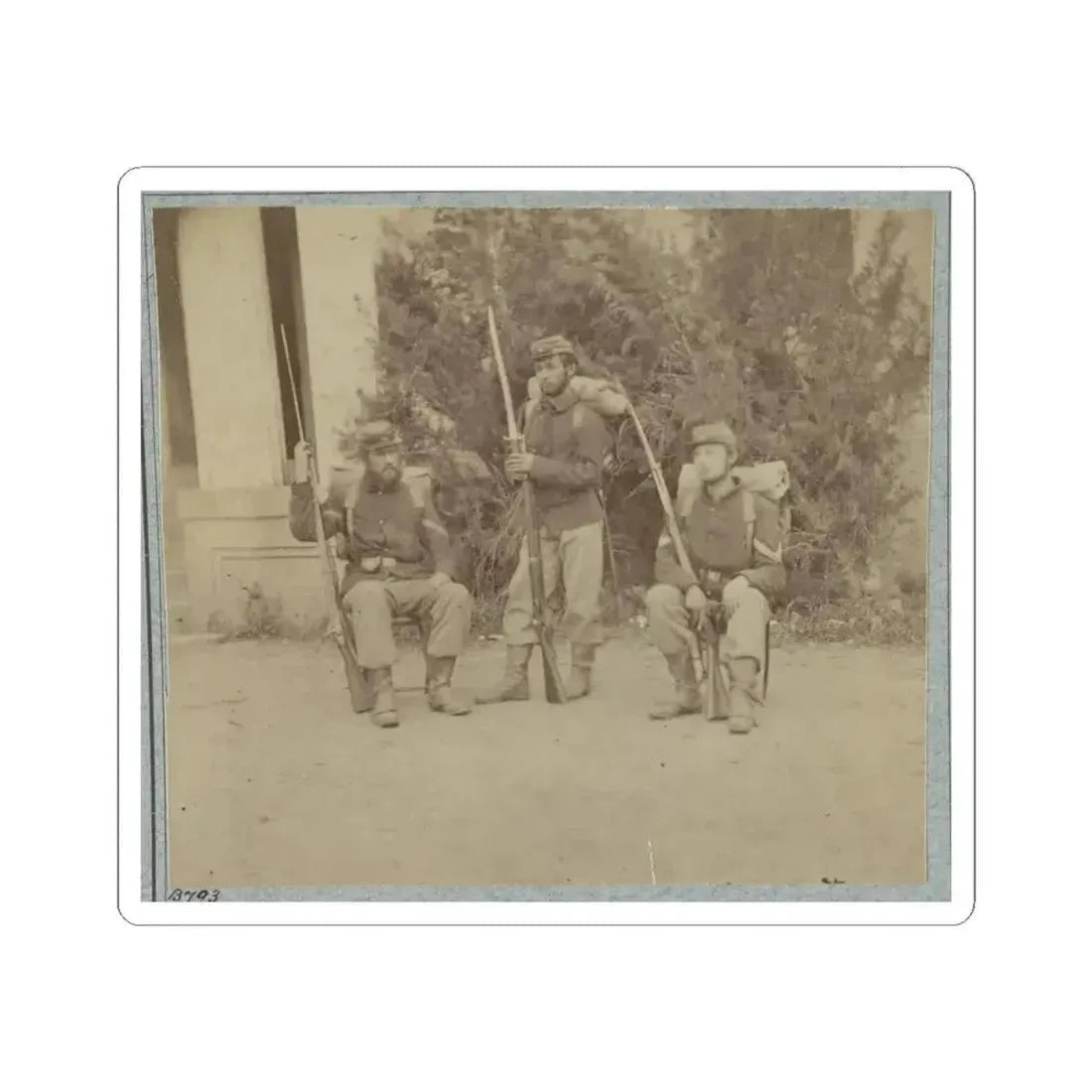 22D New York State Militia Near Harpers Ferry, Va., 1861 I.E.1862 012 (U.S. Civil War) STICKER Vinyl Kiss-Cut Decal 4 Inch White - The Sticker Space