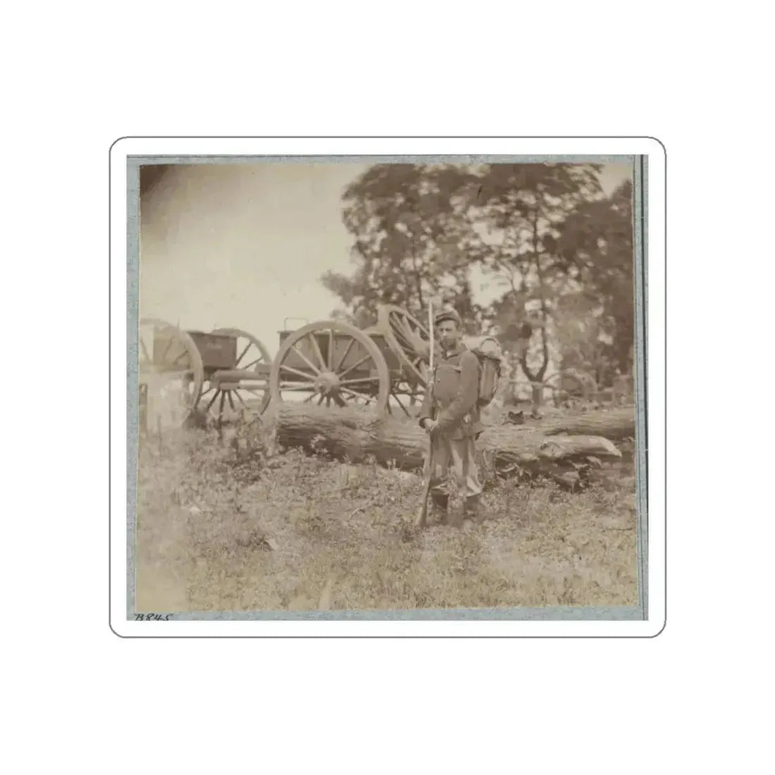 22d New York State Militia Near Harpers Ferry, Va., 1861 I.E.1862 015 (U.S. Civil War) STICKER Vinyl Die-Cut Decal White Die-Cut 4 Inch - The Sticker Space