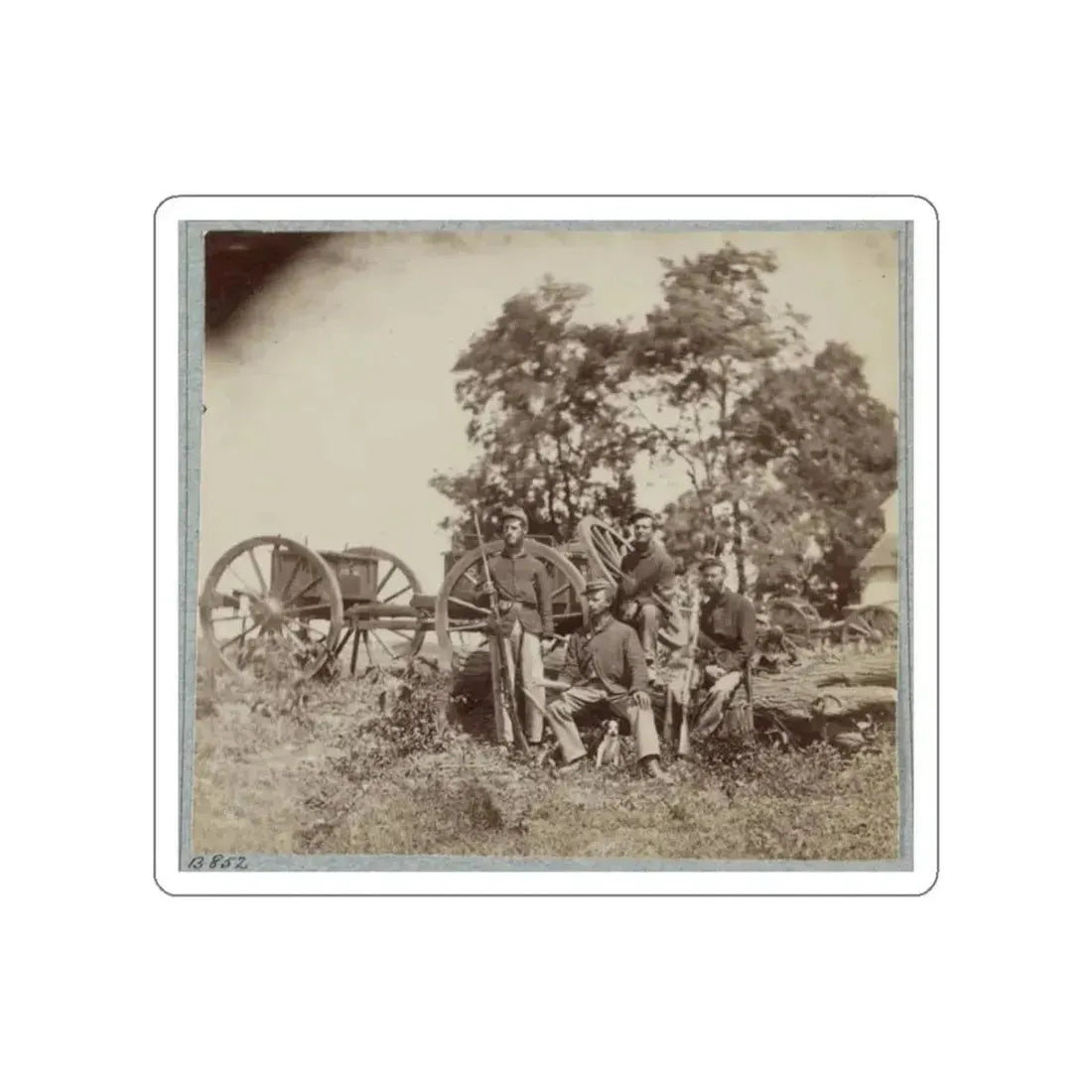 22d New York State Militia Near Harpers Ferry, Va., 1861 I.E.1862 016 (U.S. Civil War) STICKER Vinyl Die-Cut Decal - The Sticker Space