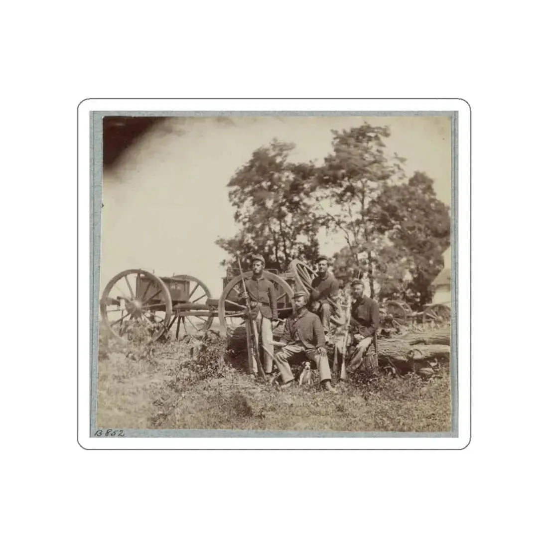 22d New York State Militia Near Harpers Ferry, Va., 1861 I.E.1862 016 (U.S. Civil War) STICKER Vinyl Die-Cut Decal - The Sticker Space