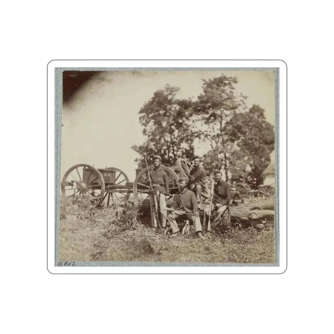 22d New York State Militia Near Harpers Ferry, Va., 1861 I.E.1862 016 (U.S. Civil War) STICKER Vinyl Die-Cut Decal White Die-Cut 6 Inch - The Sticker Space