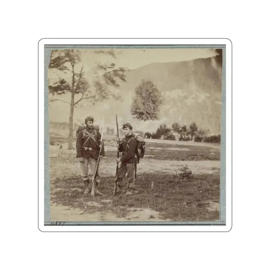 22d New York State Militia Near Harpers Ferry, Va., 1861 I.E.1862 017 (U.S. Civil War) STICKER Vinyl Die-Cut Decal - The Sticker Space