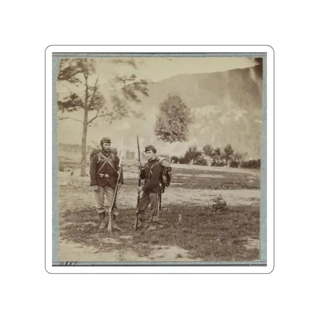 22d New York State Militia Near Harpers Ferry, Va., 1861 I.E.1862 017 (U.S. Civil War) STICKER Vinyl Die-Cut Decal - The Sticker Space