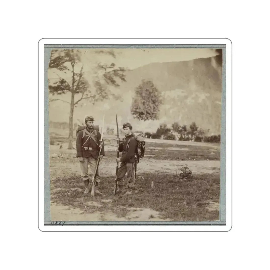 22d New York State Militia Near Harpers Ferry, Va., 1861 I.E.1862 017 (U.S. Civil War) STICKER Vinyl Die-Cut Decal White Die-Cut 3 Inch - The Sticker Space