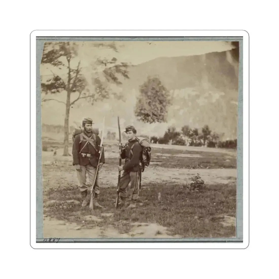 22D New York State Militia Near Harpers Ferry, Va., 1861 I.E.1862 017 (U.S. Civil War) STICKER Vinyl Kiss-Cut Decal 2 Inch White - The Sticker Space