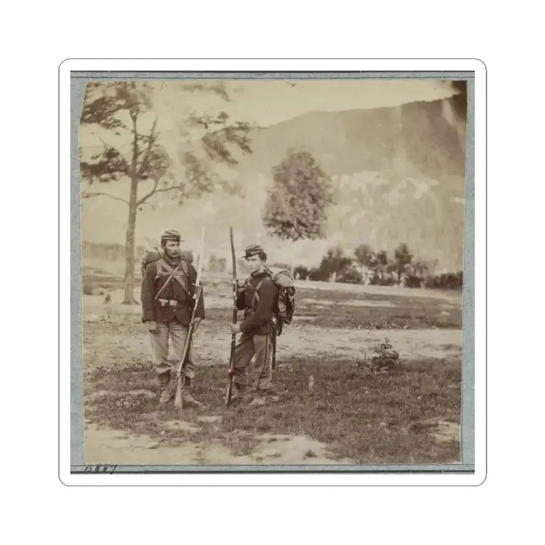 22D New York State Militia Near Harpers Ferry, Va., 1861 I.E.1862 017 (U.S. Civil War) STICKER Vinyl Kiss-Cut Decal 3 Inch White - The Sticker Space