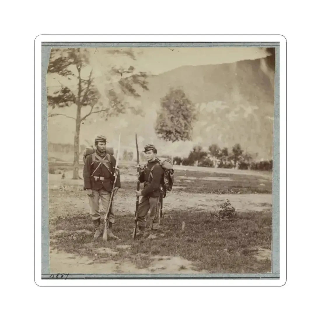 22D New York State Militia Near Harpers Ferry, Va., 1861 I.E.1862 017 (U.S. Civil War) STICKER Vinyl Kiss-Cut Decal 6 Inch White - The Sticker Space