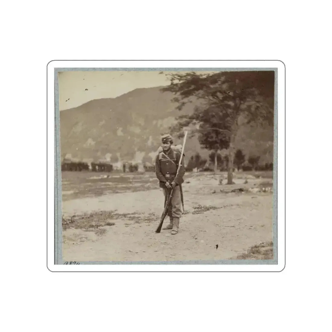 22d New York State Militia Near Harpers Ferry, Va., 1861 I.E.1862 018 (U.S. Civil War) STICKER Vinyl Die-Cut Decal White Die-Cut 3 Inch - The Sticker Space