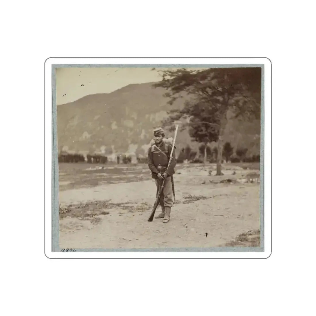 22d New York State Militia Near Harpers Ferry, Va., 1861 I.E.1862 018 (U.S. Civil War) STICKER Vinyl Die-Cut Decal White Die-Cut 4 Inch - The Sticker Space