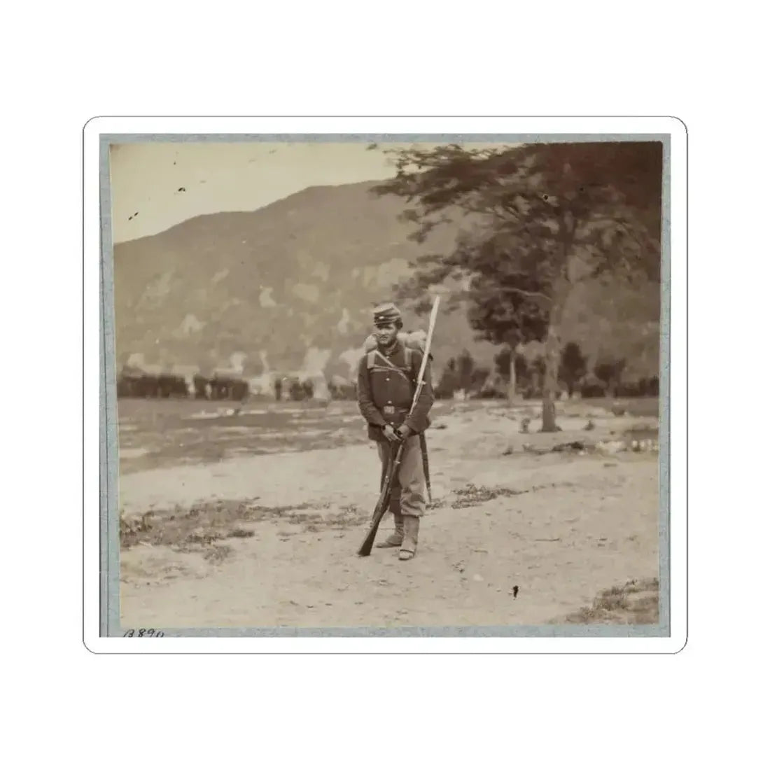 22D New York State Militia Near Harpers Ferry, Va., 1861 I.E.1862 018 (U.S. Civil War) STICKER Vinyl Kiss-Cut Decal 3 Inch White - The Sticker Space