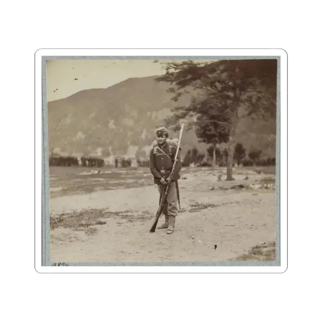 22D New York State Militia Near Harpers Ferry, Va., 1861 I.E.1862 018 (U.S. Civil War) STICKER Vinyl Kiss-Cut Decal 6 Inch White - The Sticker Space