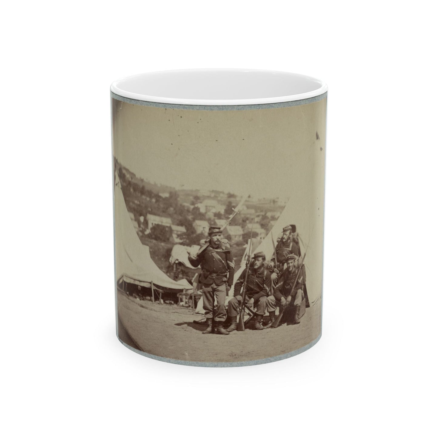 22d New York State Militia Near Harpers Ferry, Va., 1861 I.E.1862 001(2) (U.S. Civil War) White Coffee Mug