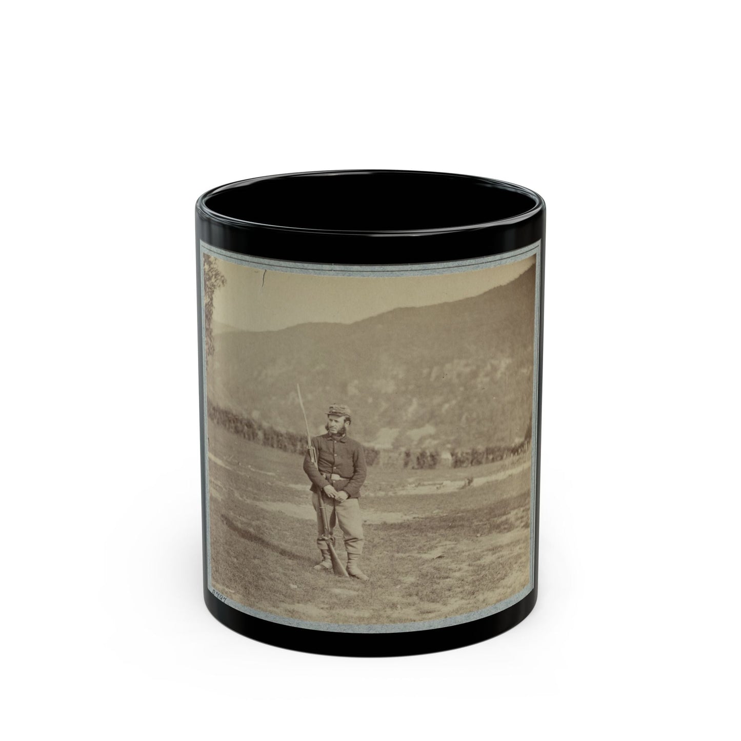 22d New York State Militia Near Harpers Ferry, Va., 1861 I.E.1862 002 (U.S. Civil War) Black Coffee Mug