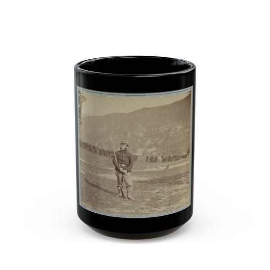 22d New York State Militia Near Harpers Ferry, Va., 1861 I.E.1862 002 (U.S. Civil War) Black Coffee Mug