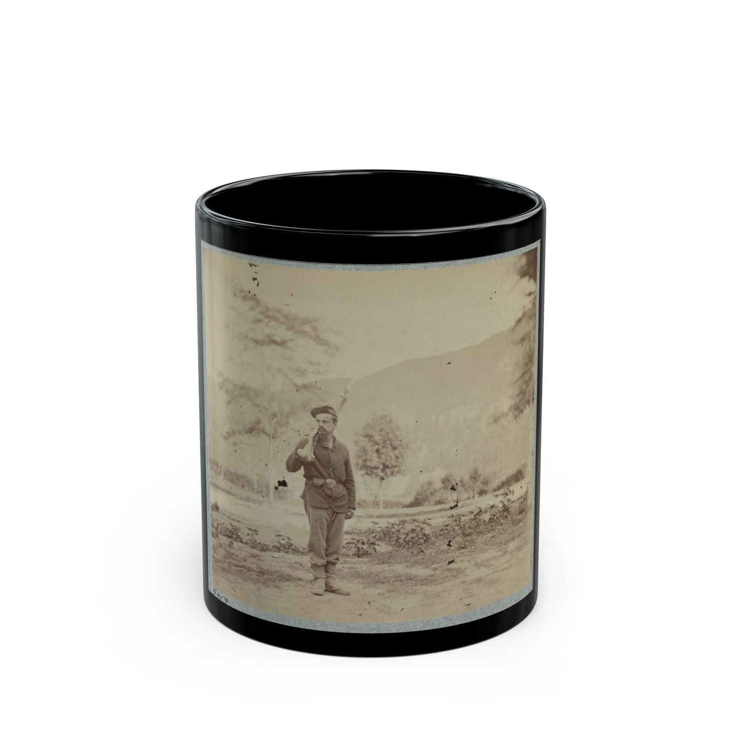 22d New York State Militia Near Harpers Ferry, Va., 1861 I.E.1862 002(2) (U.S. Civil War) Black Coffee Mug