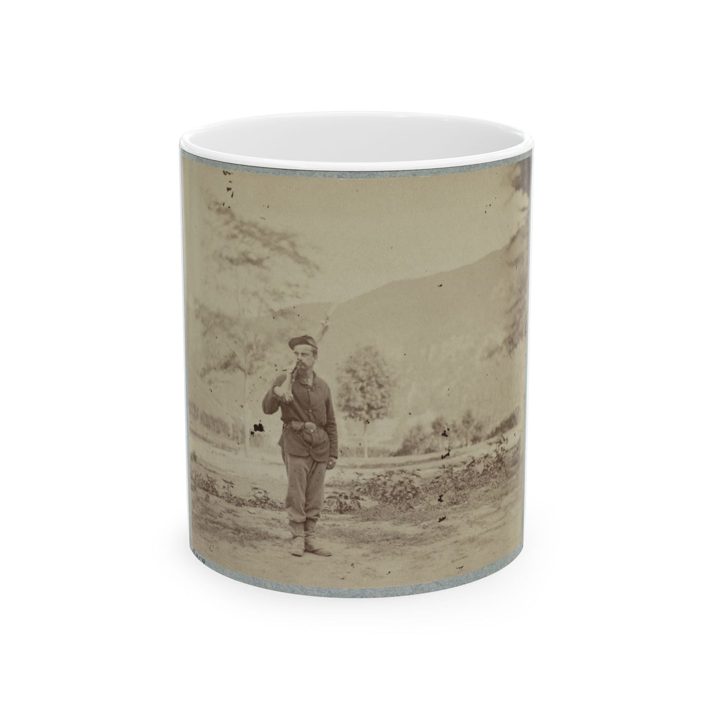 22d New York State Militia Near Harpers Ferry, Va., 1861 I.E.1862 002(2) (U.S. Civil War) White Coffee Mug