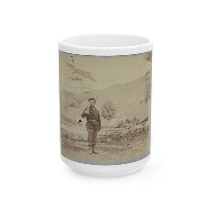 22d New York State Militia Near Harpers Ferry, Va., 1861 I.E.1862 002(2) (U.S. Civil War) White Coffee Mug