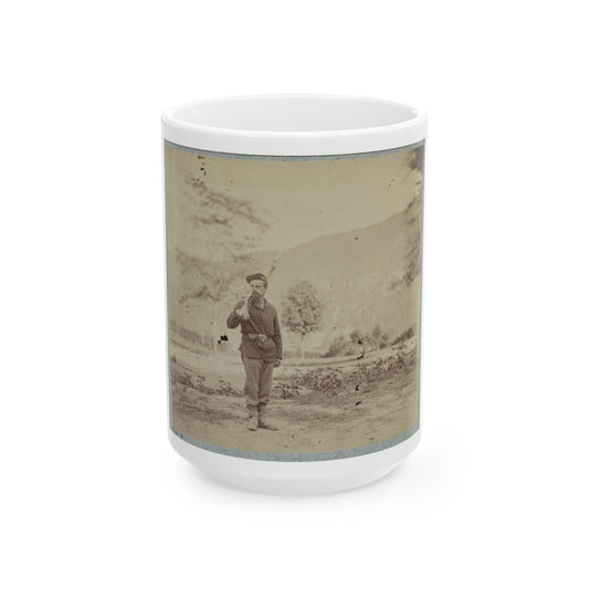 22d New York State Militia Near Harpers Ferry, Va., 1861 I.E.1862 002(2) (U.S. Civil War) White Coffee Mug