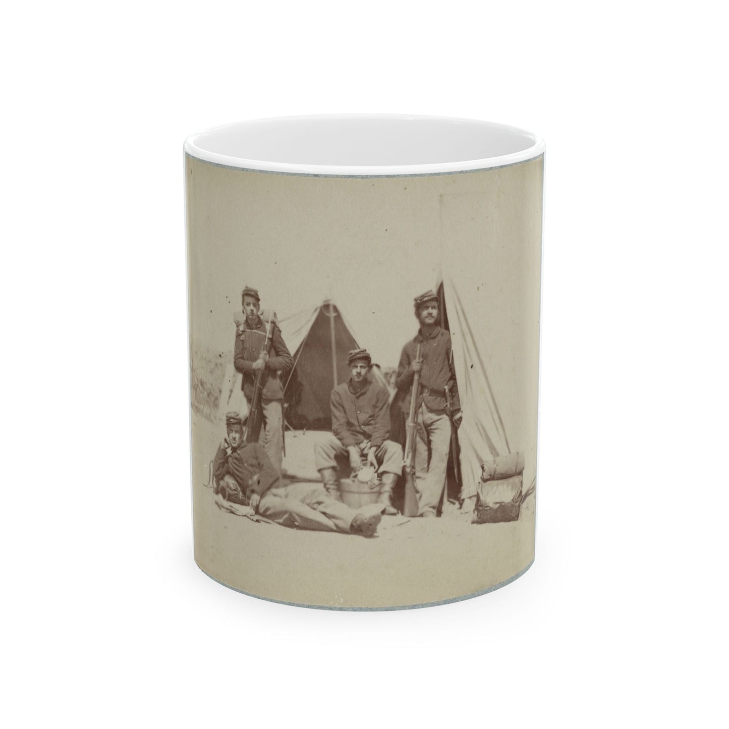 22d New York State Militia Near Harpers Ferry, Va., 1861 I.E.1862 003 (U.S. Civil War) White Coffee Mug