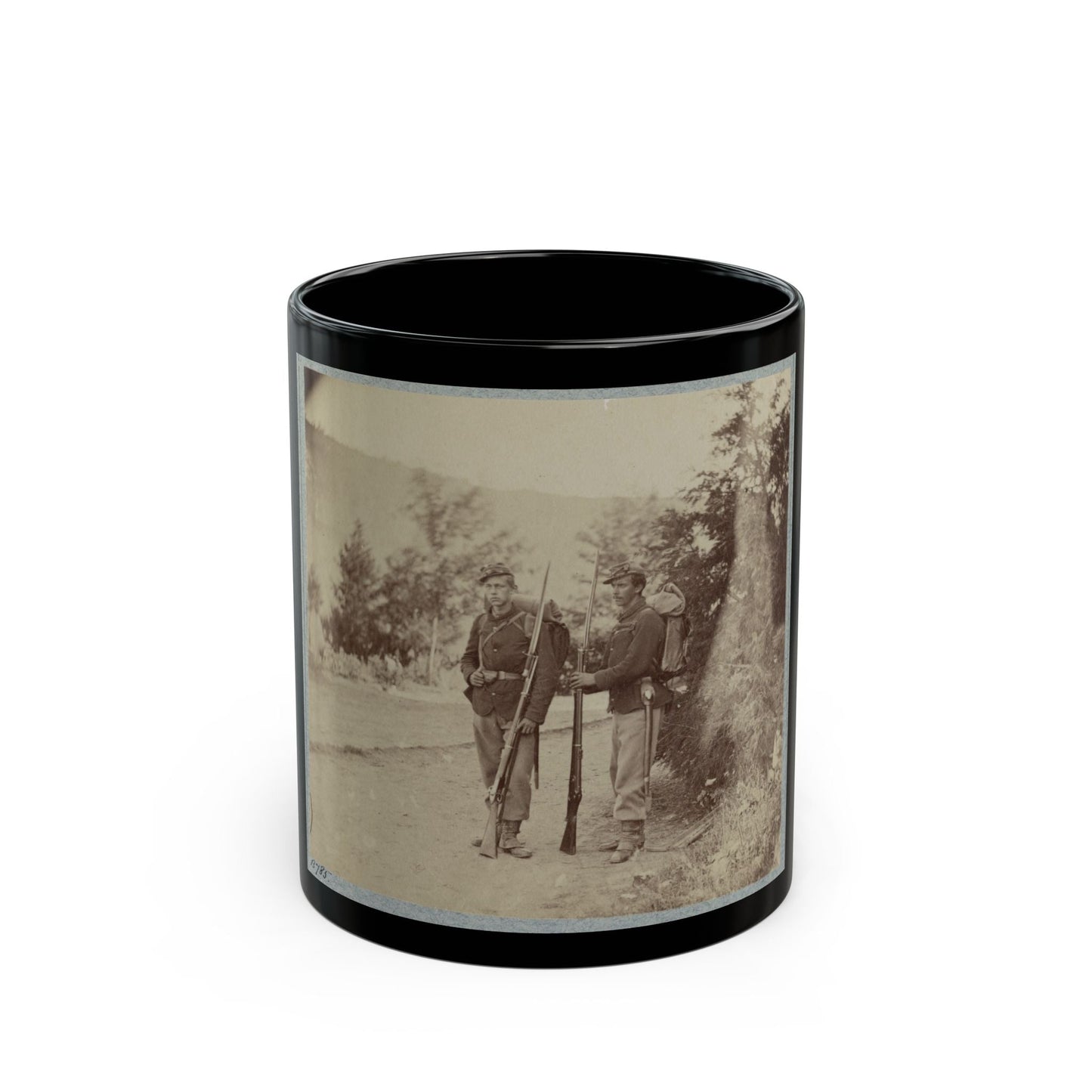 22d New York State Militia Near Harpers Ferry, Va., 1861 I.E.1862 003(2) (U.S. Civil War) Black Coffee Mug