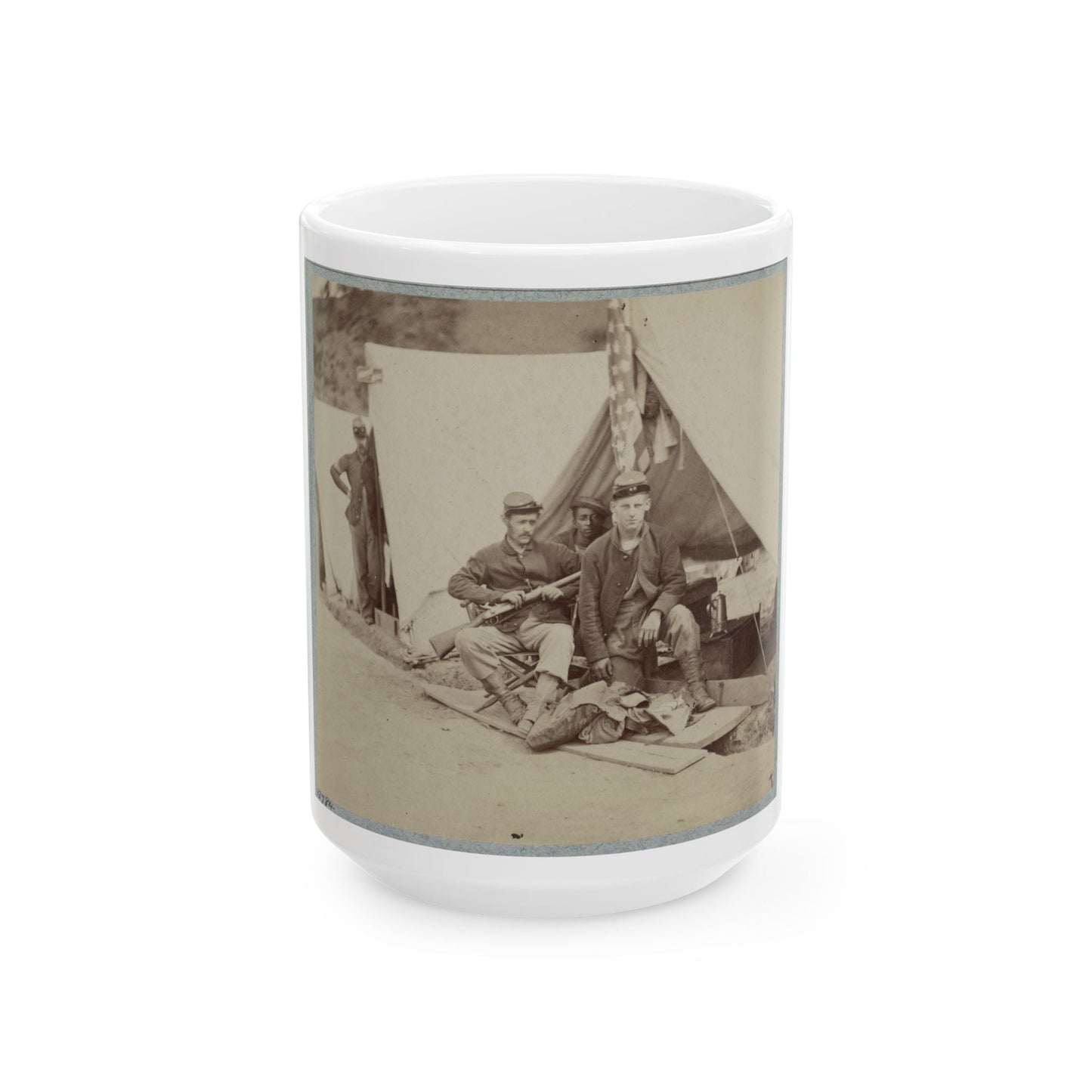 22d New York State Militia Near Harpers Ferry, Va., 1861 I.E.1862 004(2) (U.S. Civil War) White Coffee Mug