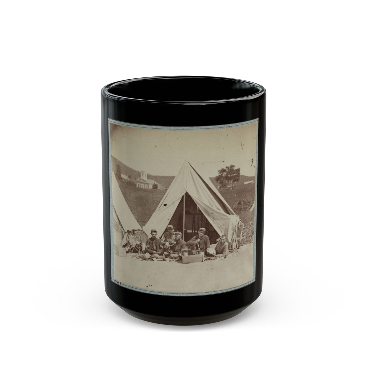 22d New York State Militia Near Harpers Ferry, Va., 1861 I.E.1862 006 (U.S. Civil War) Black Coffee Mug