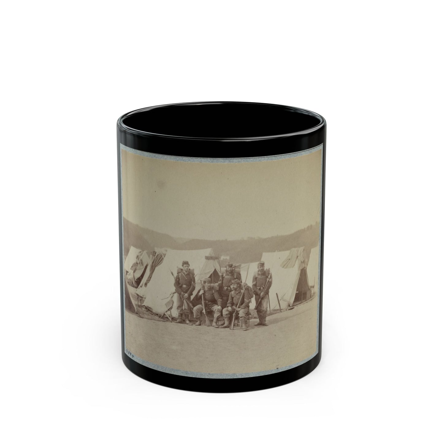 22d New York State Militia Near Harpers Ferry, Va., 1861 I.E.1862 007 (U.S. Civil War) Black Coffee Mug