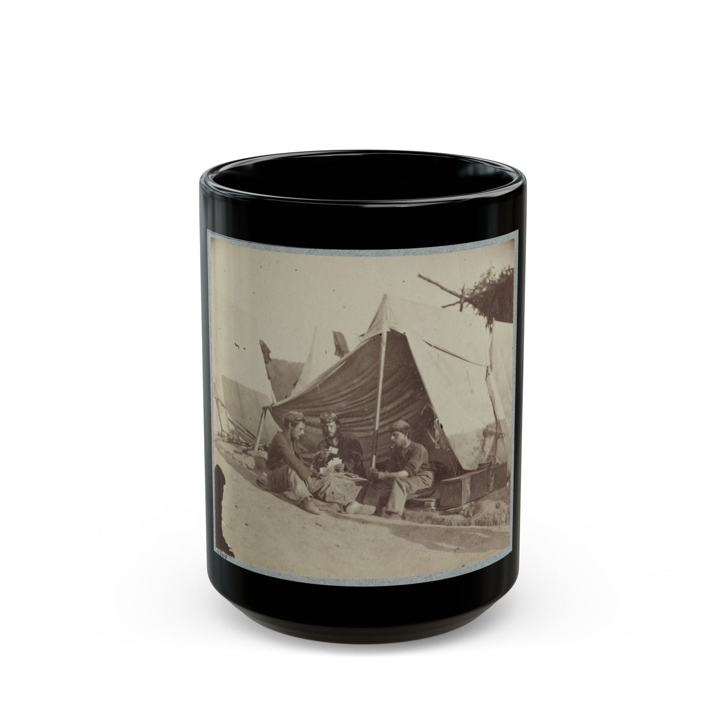 22d New York State Militia Near Harpers Ferry, Va., 1861 I.E.1862 008 (U.S. Civil War) Black Coffee Mug