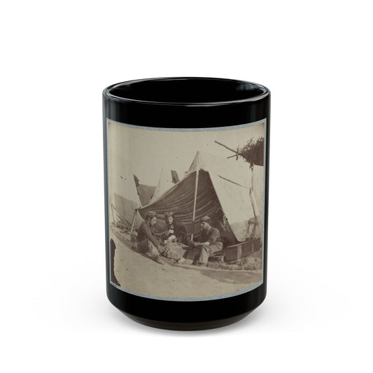 22d New York State Militia Near Harpers Ferry, Va., 1861 I.E.1862 008 (U.S. Civil War) Black Coffee Mug