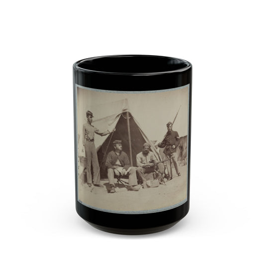 22d New York State Militia Near Harpers Ferry, Va., 1861 I.E.1862 009 (U.S. Civil War) Black Coffee Mug