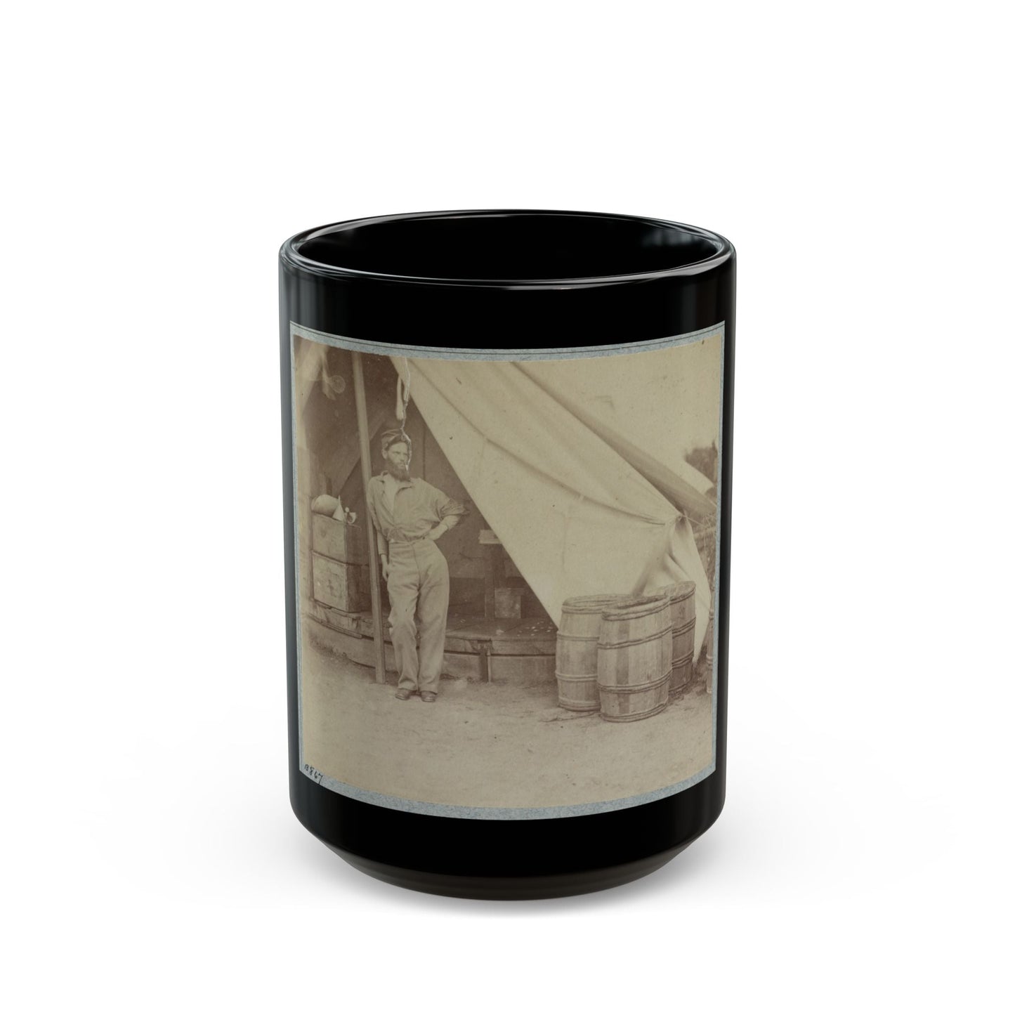 22d New York State Militia Near Harpers Ferry, Va., 1861 I.E.1862 011 (U.S. Civil War) Black Coffee Mug