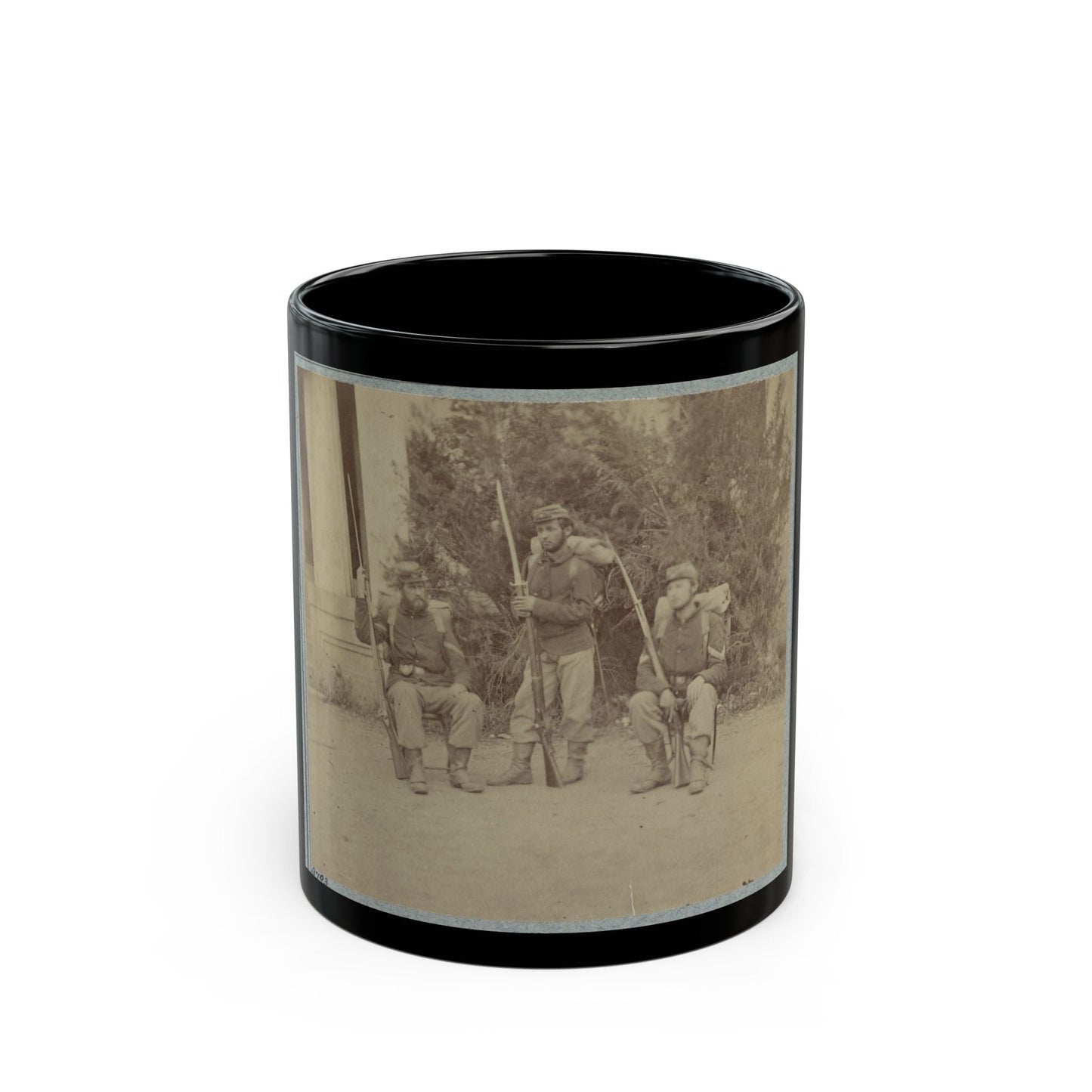 22d New York State Militia Near Harpers Ferry, Va., 1861 I.E.1862 012 (U.S. Civil War) Black Coffee Mug