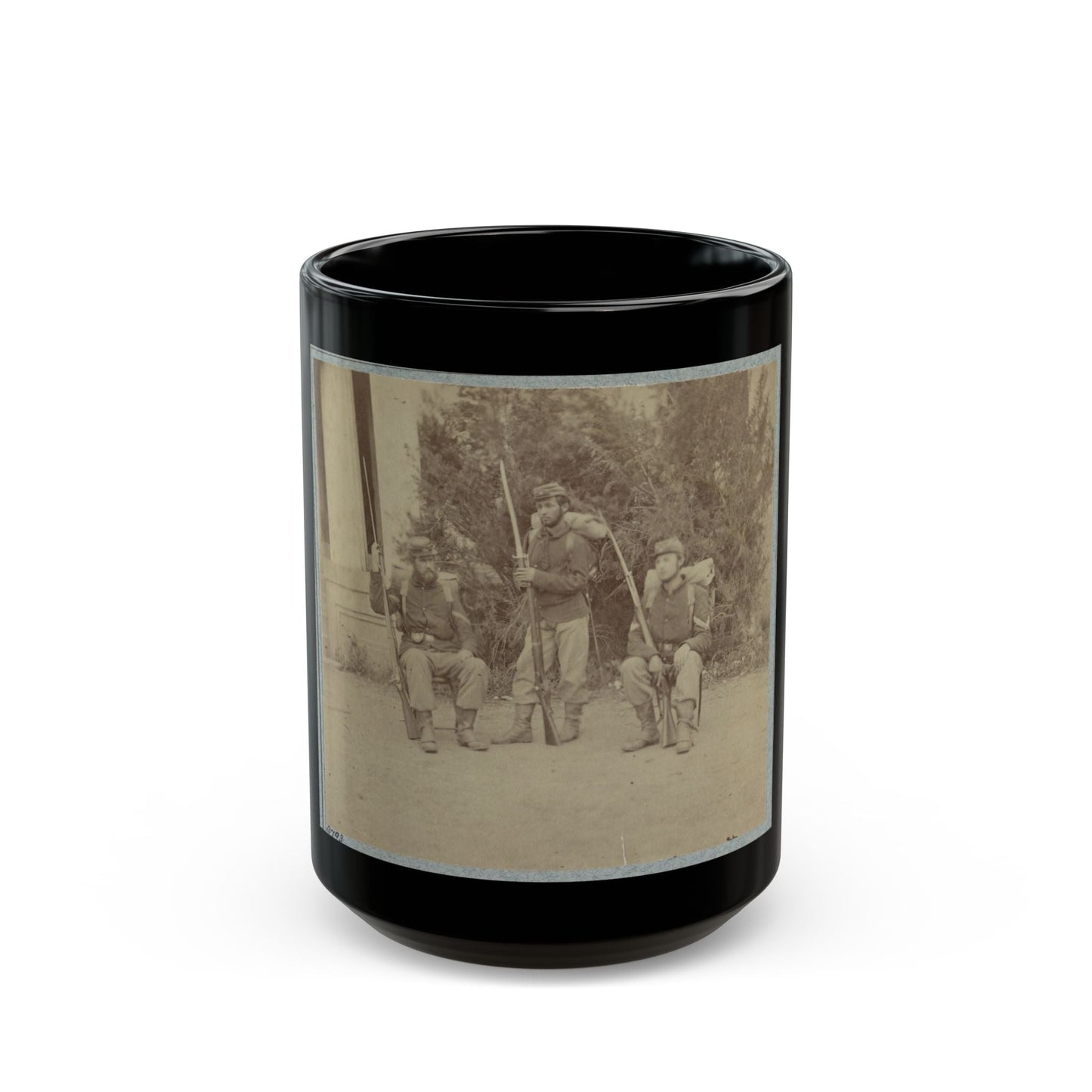 22d New York State Militia Near Harpers Ferry, Va., 1861 I.E.1862 012 (U.S. Civil War) Black Coffee Mug