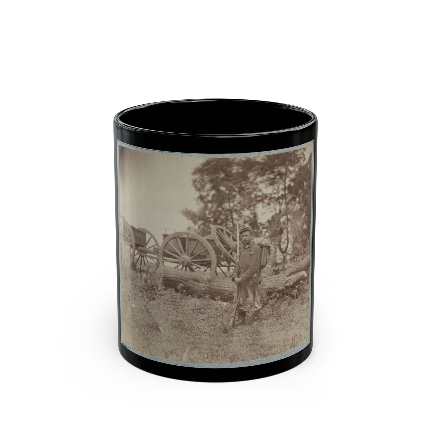 22d New York State Militia Near Harpers Ferry, Va., 1861 I.E.1862 015 (U.S. Civil War) Black Coffee Mug