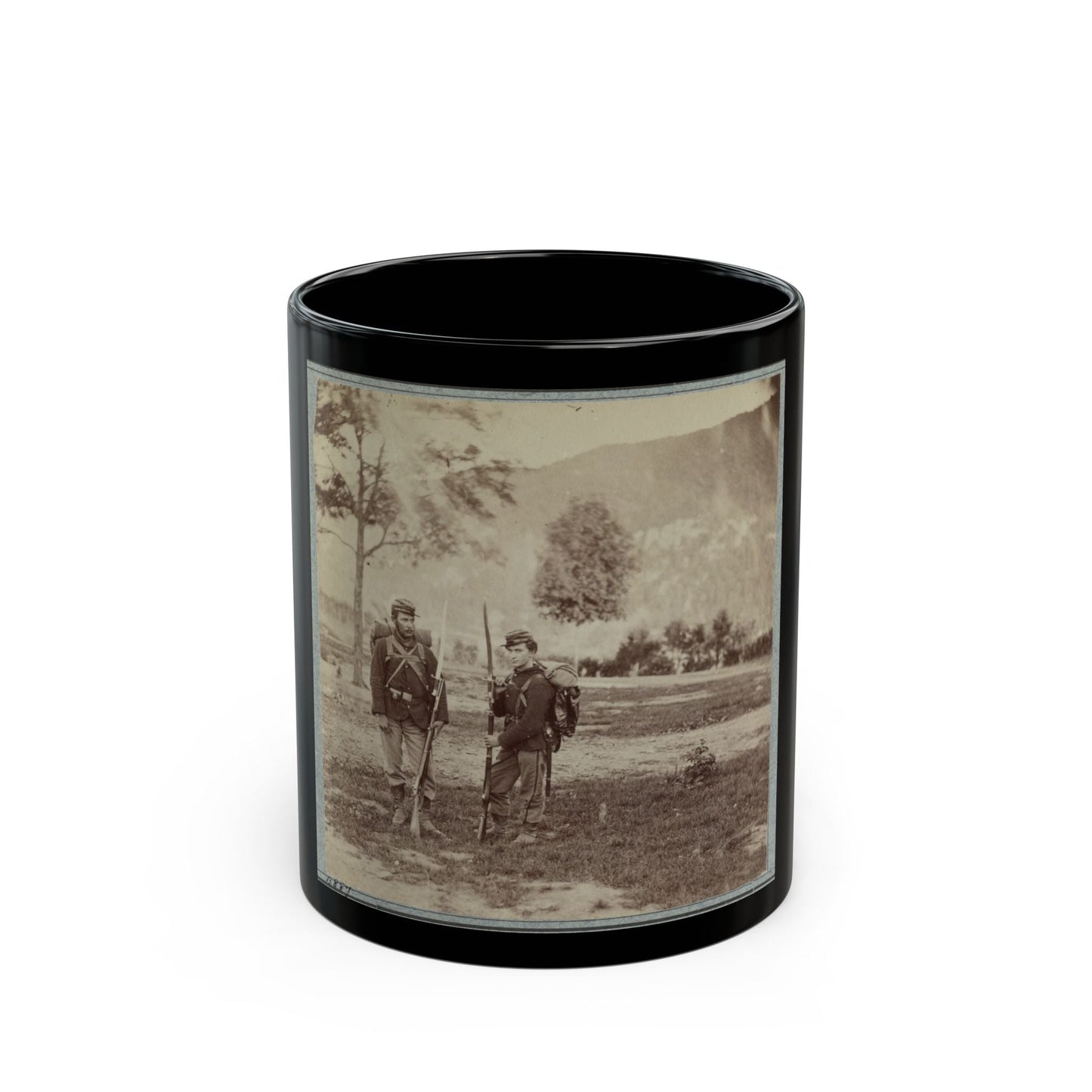 22d New York State Militia Near Harpers Ferry, Va., 1861 I.E.1862 017 (U.S. Civil War) Black Coffee Mug