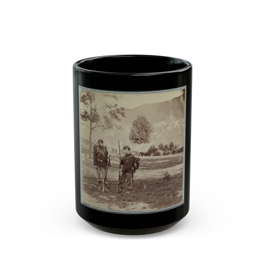 22d New York State Militia Near Harpers Ferry, Va., 1861 I.E.1862 017 (U.S. Civil War) Black Coffee Mug