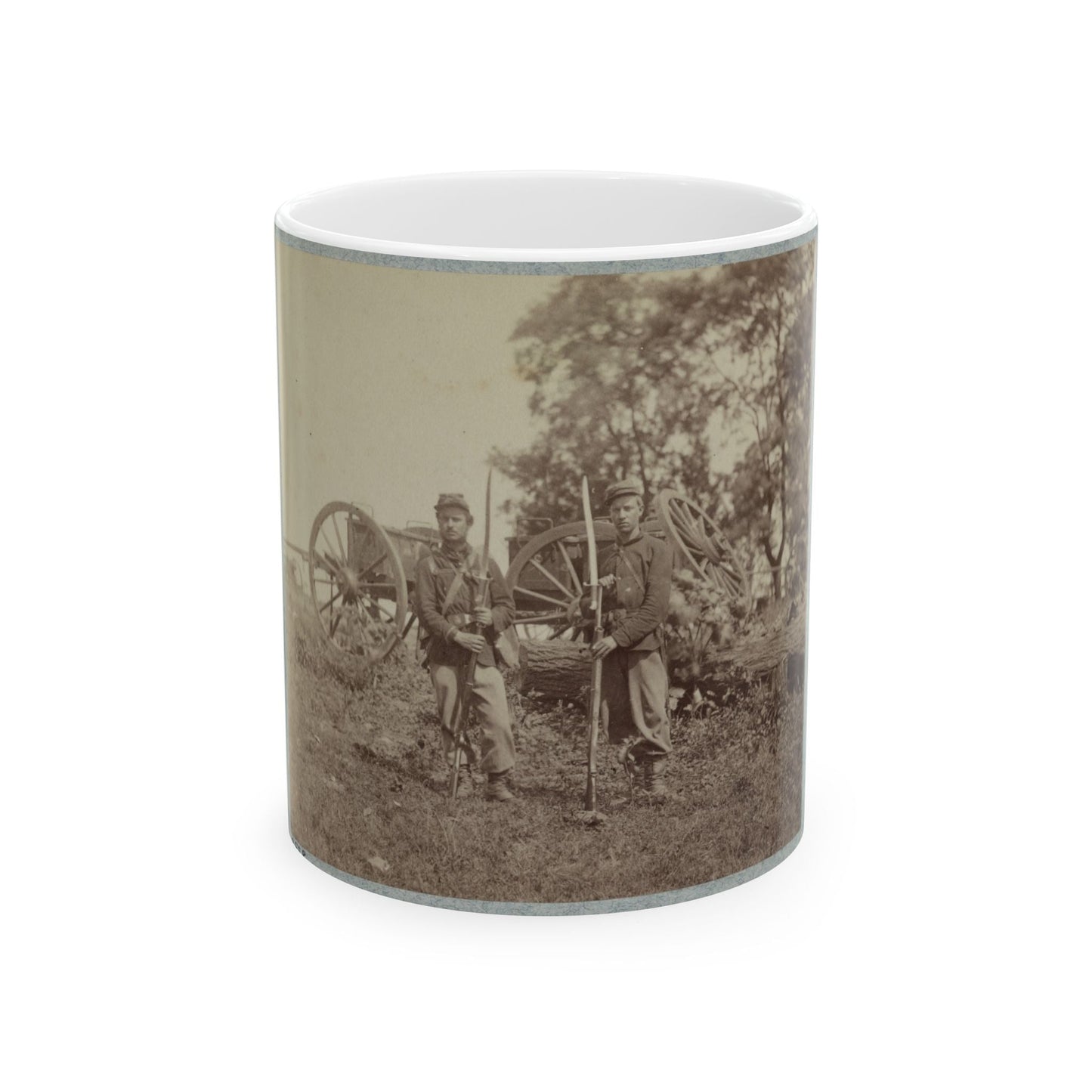 22d New York State Militia Near Harpers Ferry, Va., 1861 I.E.1862 023 (U.S. Civil War) White Coffee Mug