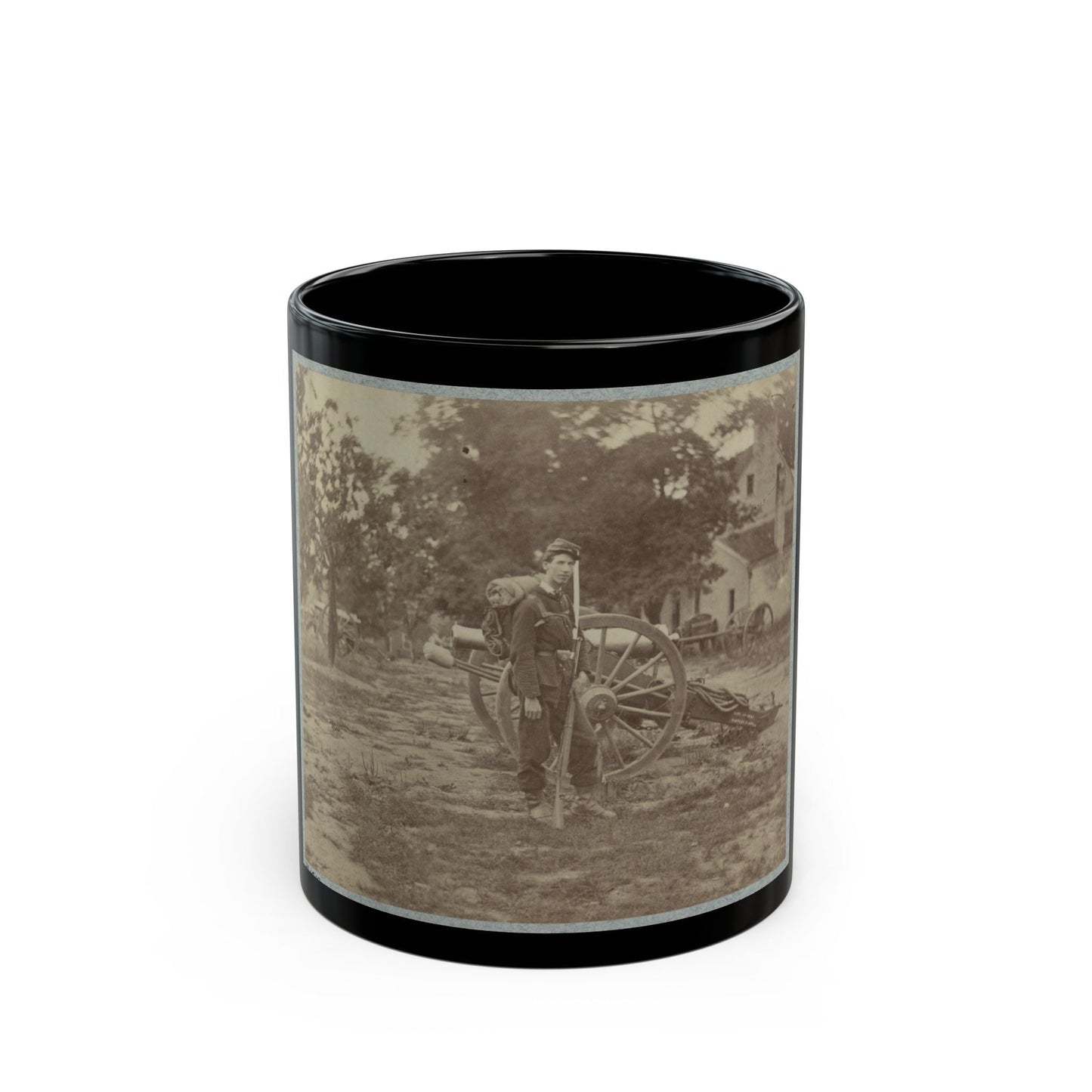 22d New York State Militia Near Harpers Ferry, Va., 1861 I.E.1862 025 (U.S. Civil War) Black Coffee Mug