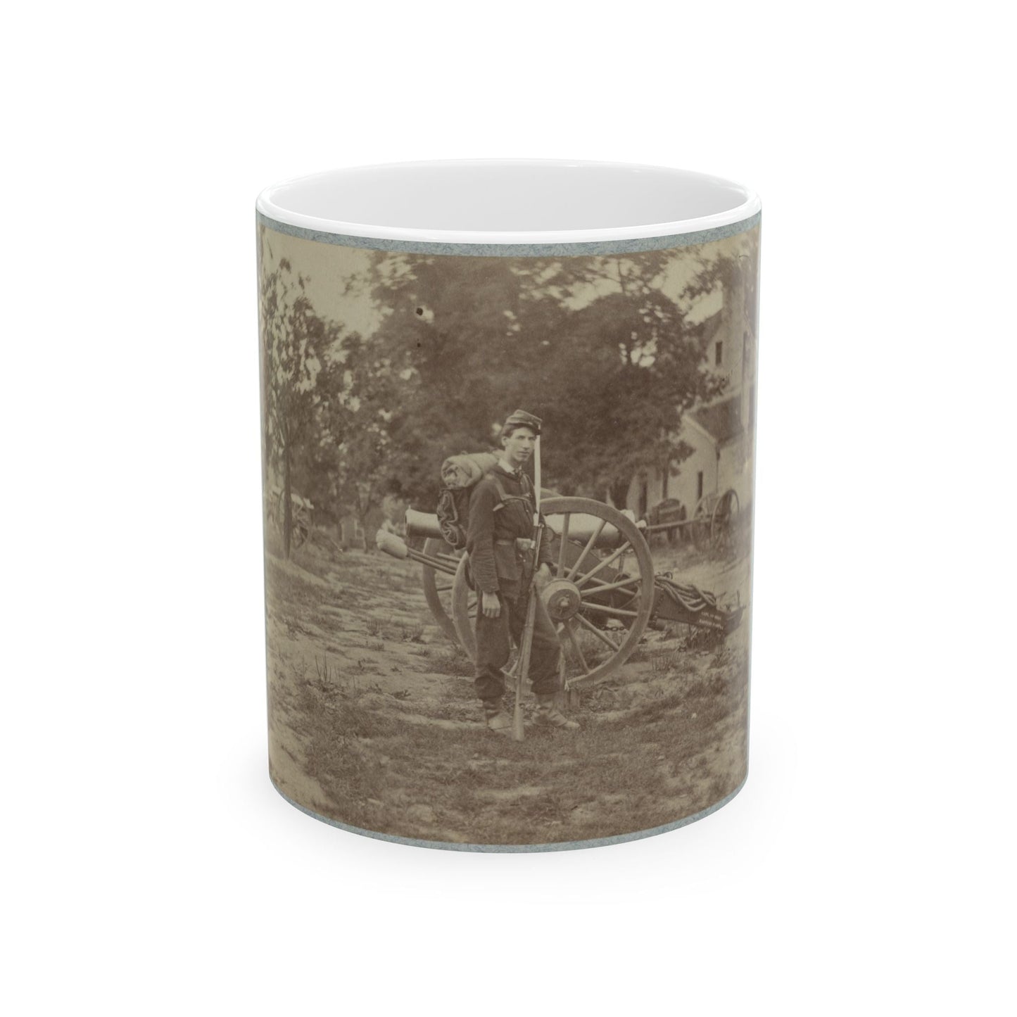 22d New York State Militia Near Harpers Ferry, Va., 1861 I.E.1862 025 (U.S. Civil War) White Coffee Mug