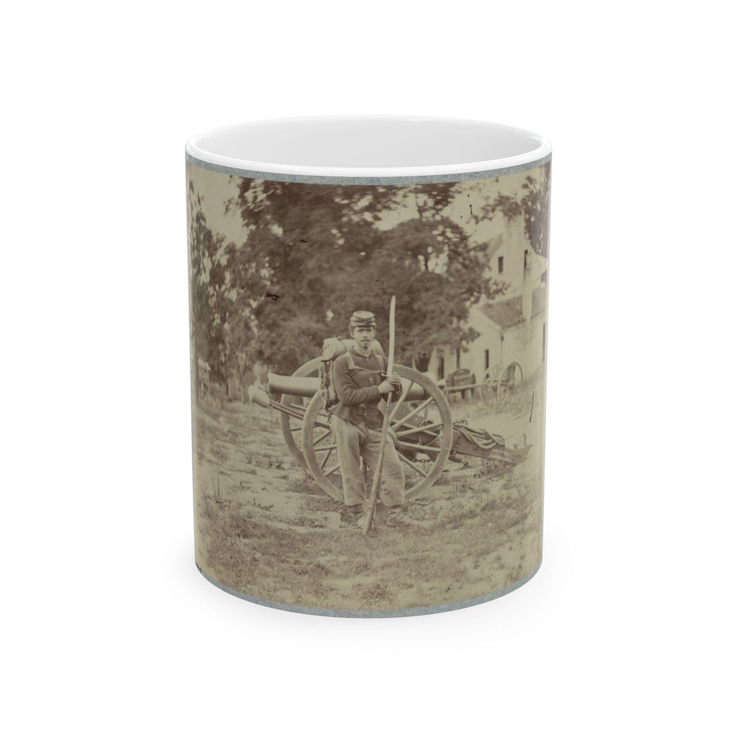 22d New York State Militia Near Harpers Ferry, Va., 1861 I.E.1862 027 (U.S. Civil War) White Coffee Mug