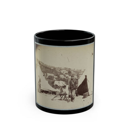 22d New York State Militia Near Harpers Ferry, Va., 1861 I.E.1862 028 (U.S. Civil War) Black Coffee Mug