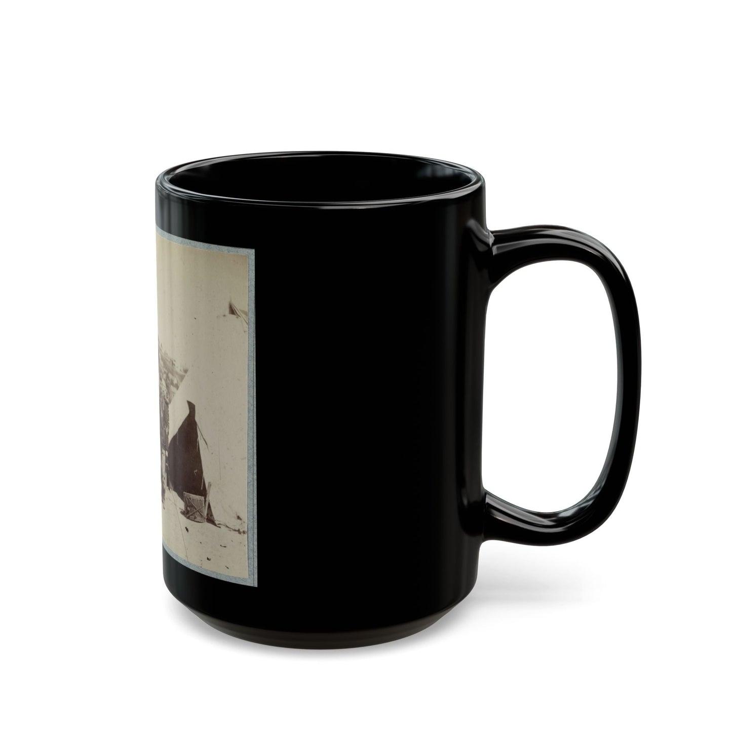 22d New York State Militia Near Harpers Ferry, Va., 1861 I.E.1862 028 (U.S. Civil War) Black Coffee Mug