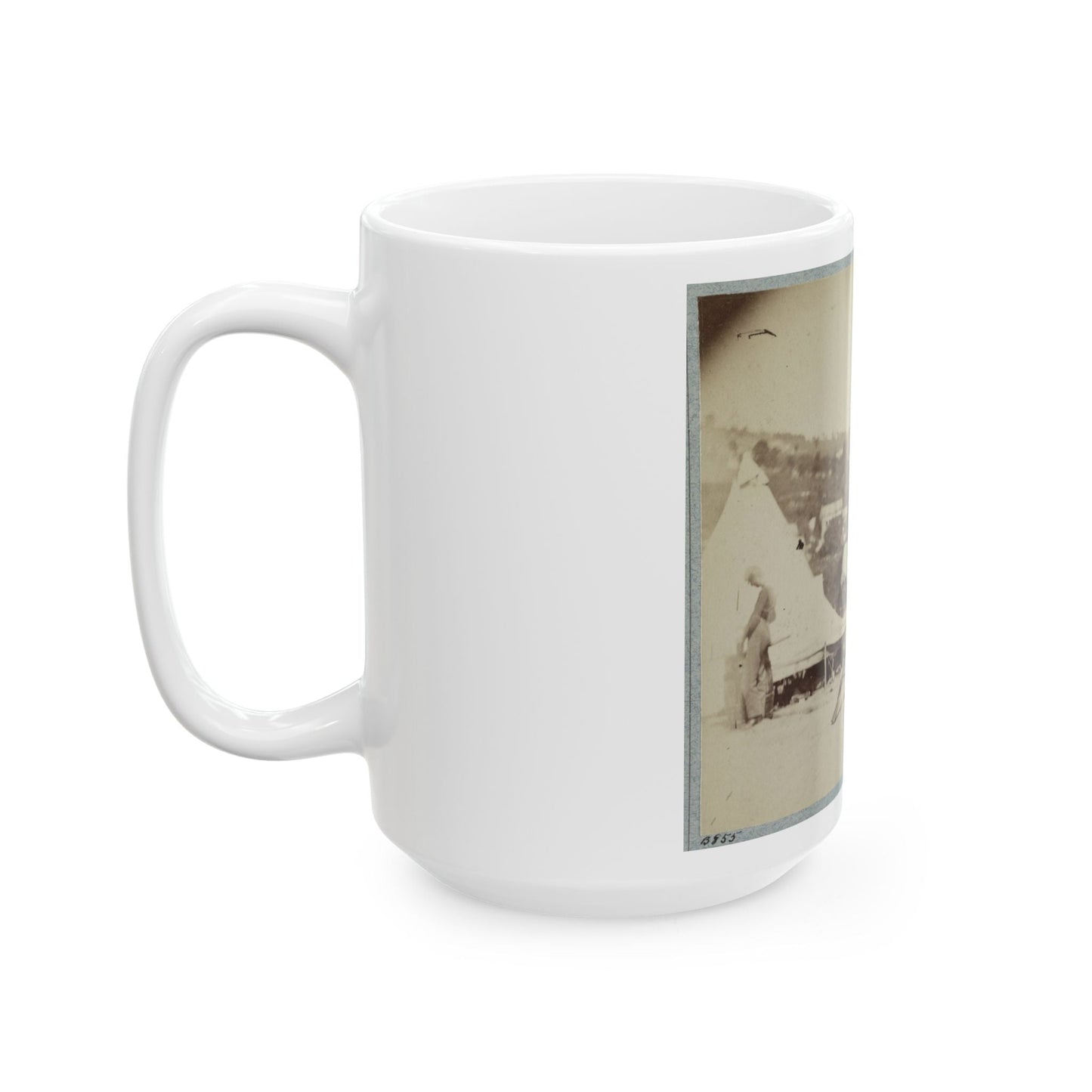 22d New York State Militia Near Harpers Ferry, Va., 1861 I.E.1862 028 (U.S. Civil War) White Coffee Mug