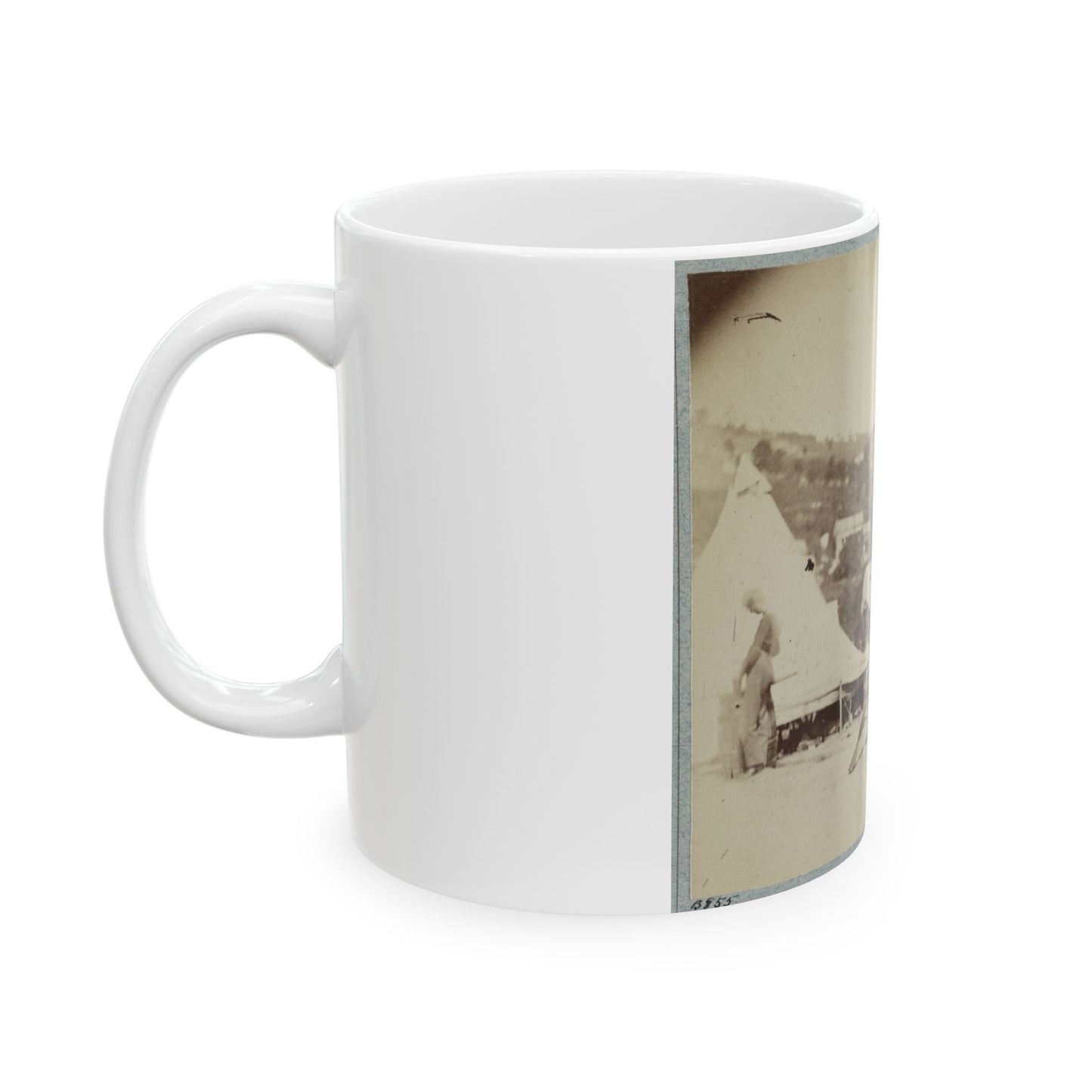 22d New York State Militia Near Harpers Ferry, Va., 1861 I.E.1862 028 (U.S. Civil War) White Coffee Mug