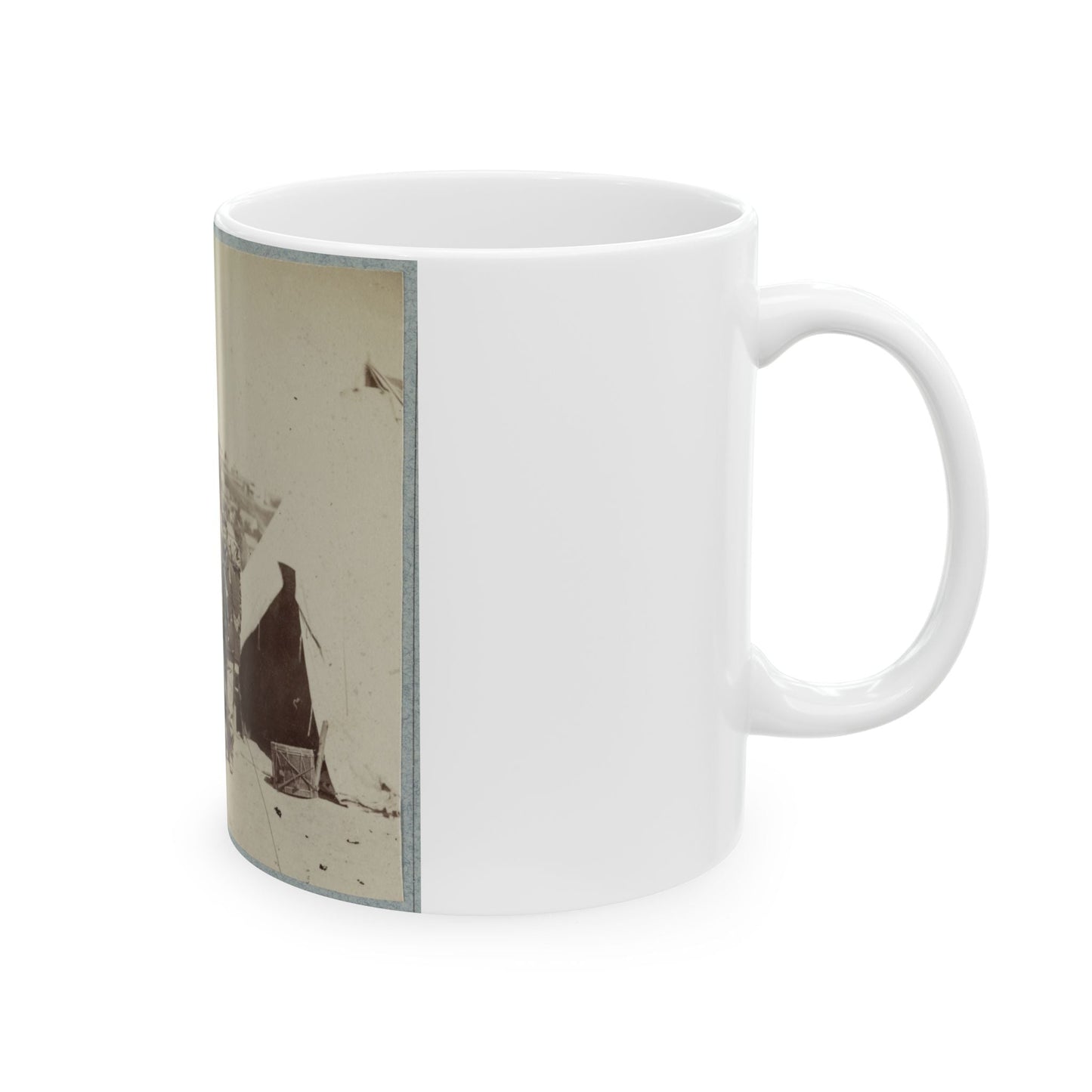 22d New York State Militia Near Harpers Ferry, Va., 1861 I.E.1862 028 (U.S. Civil War) White Coffee Mug