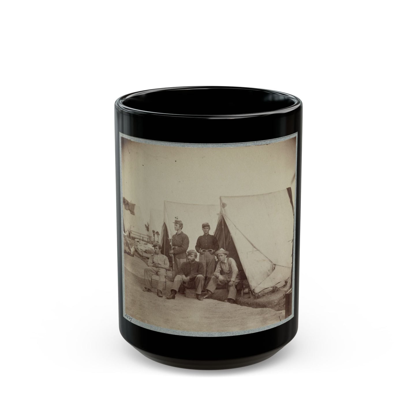 22d New York State Militia Near Harpers Ferry, Va., 1861 I.E.1862(2) (U.S. Civil War) Black Coffee Mug