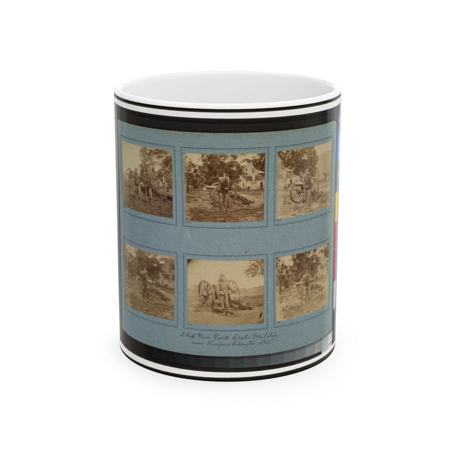 22d New York State Militia Near Harpers Ferry, Va., 1861 I.E.1862(3) (U.S. Civil War) White Coffee Mug