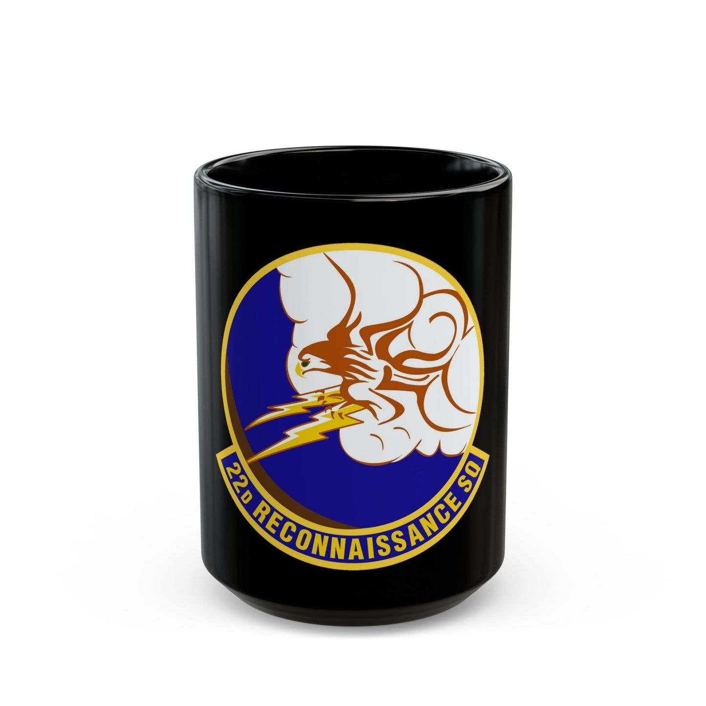 22d Reconnaissance Squadron (U.S. Air Force) Black Coffee Mug-15oz-The Sticker Space