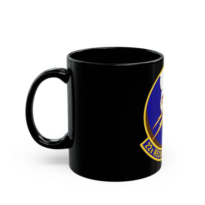 22d Reconnaissance Squadron (U.S. Air Force) Black Coffee Mug-The Sticker Space