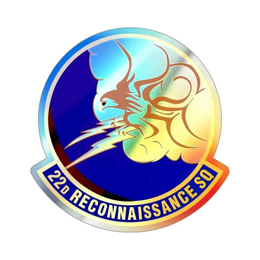 22d Reconnaissance Squadron (U.S. Air Force) Holographic STICKER Die-Cut Vinyl Decal 6 Inch Holographic - The Sticker Space